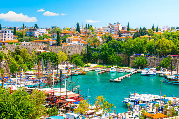 Harbor in Antalya old town or Kaleici in Turkey
