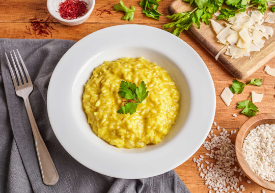 Saffron Risotto - makanan khas swiss