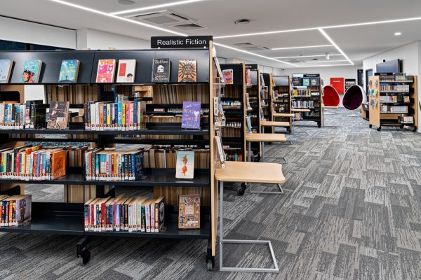 perpustakaan mahasiswa di john paul college, australia