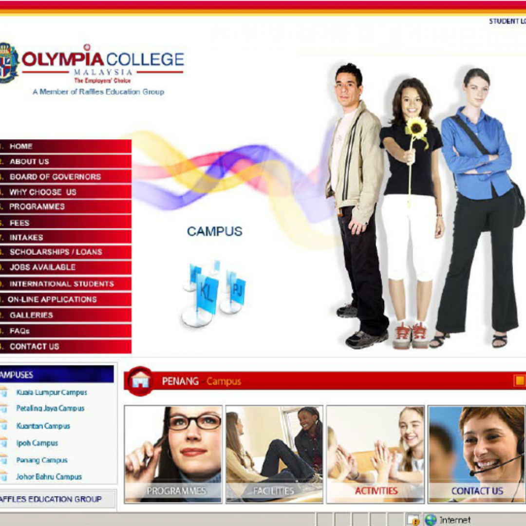 Website-of-Olympia-College-Penang